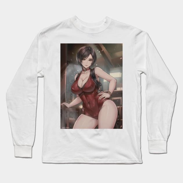 Ada Wong Long Sleeve T-Shirt by mindworldz